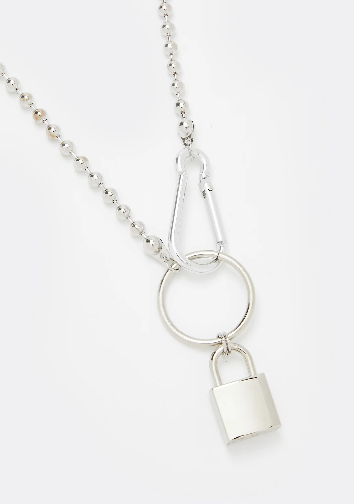 Locked On U Ball Chain Choker - Image 2