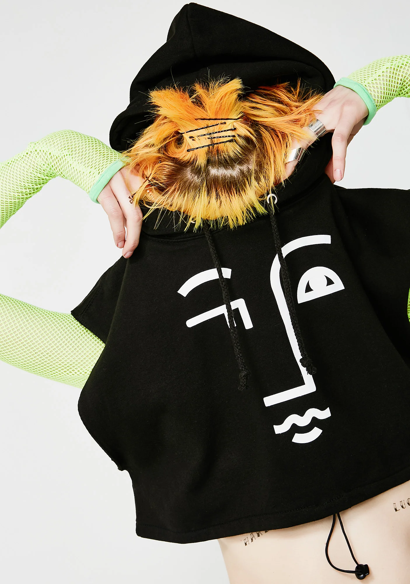 Logo Crop Hoodie - Image 3