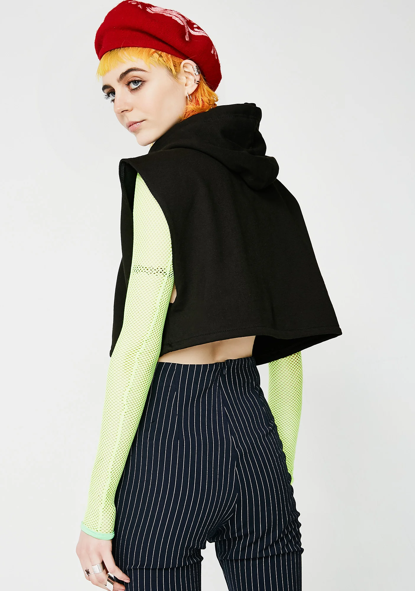Logo Crop Hoodie - Image 4
