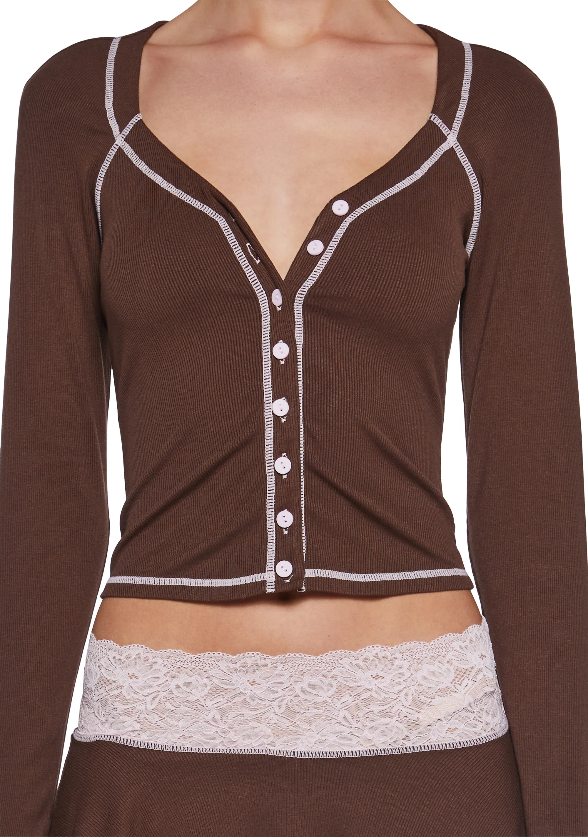 Hallway Season Skirt Set - Brown - Image 5