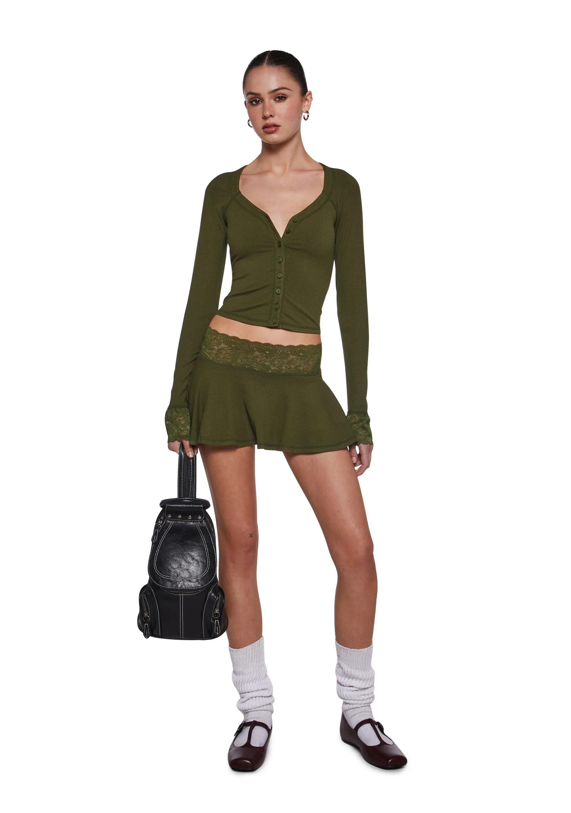 Hallway Season Skirt Set - Green - Image 2