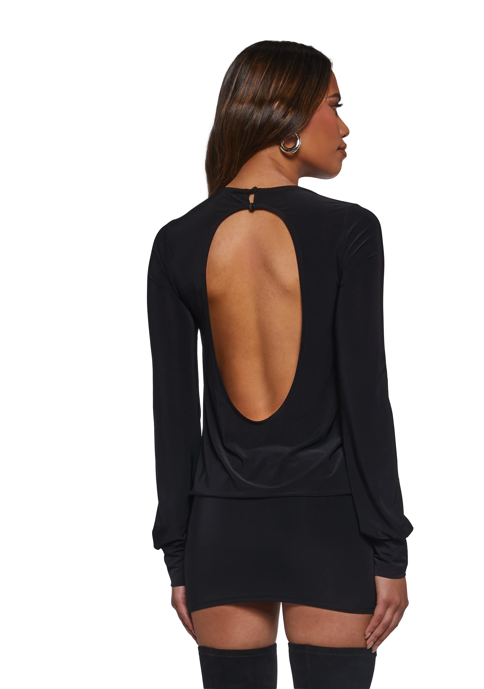Class Clique Long Sleeve Dress - Black - Image 4