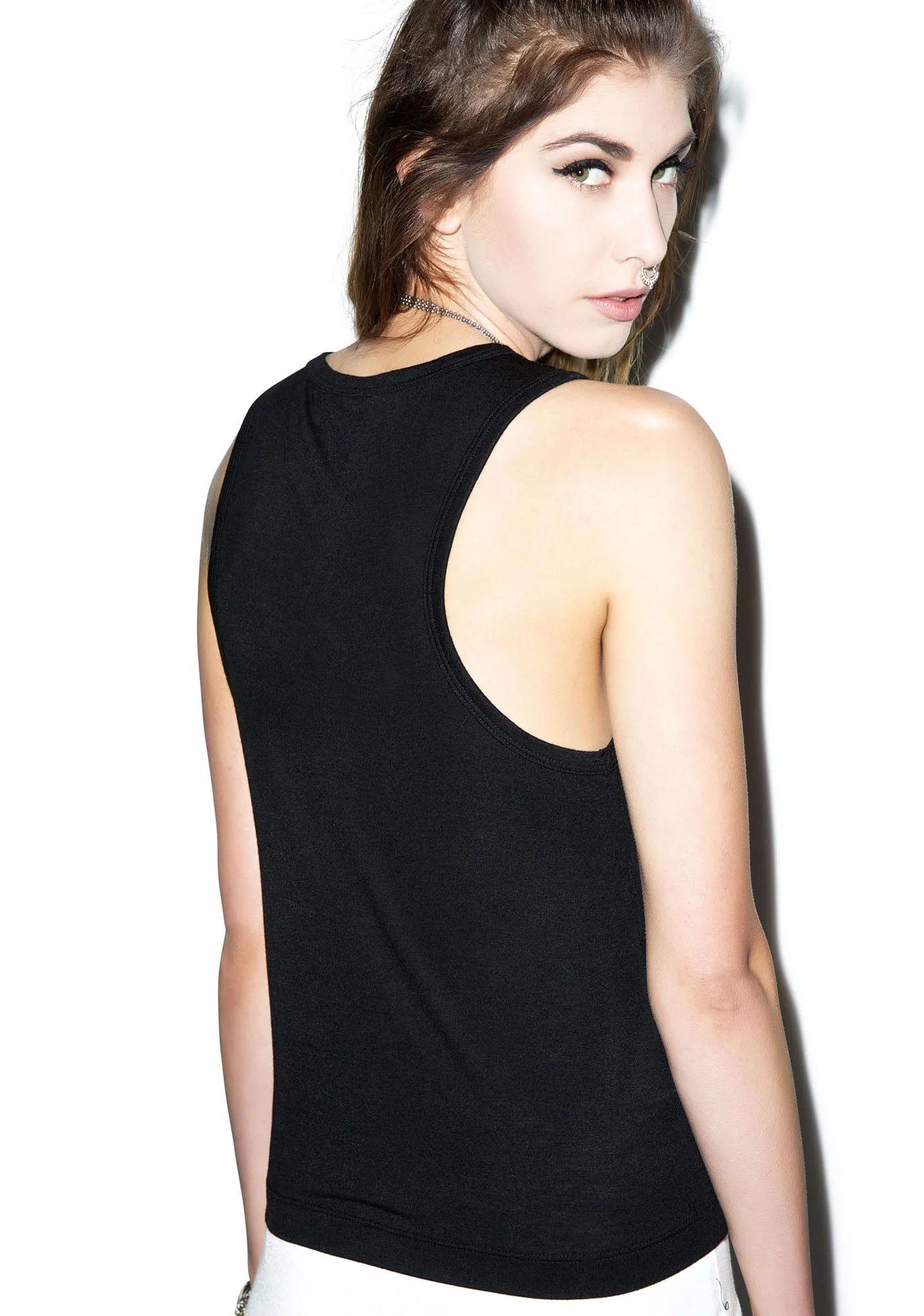 Lookin' Sharp Razor Tank - Black - Image 2