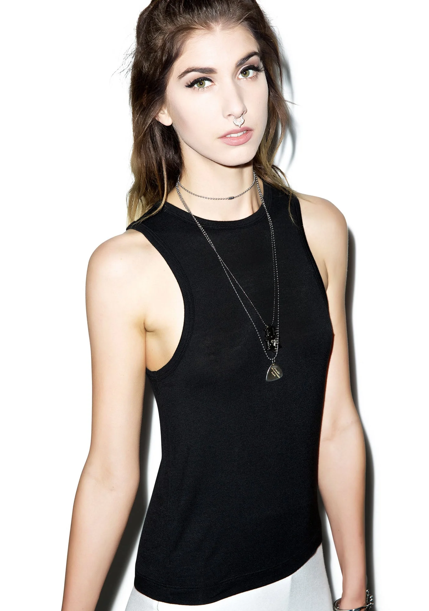 Lookin' Sharp Razor Tank - Black - Image 5