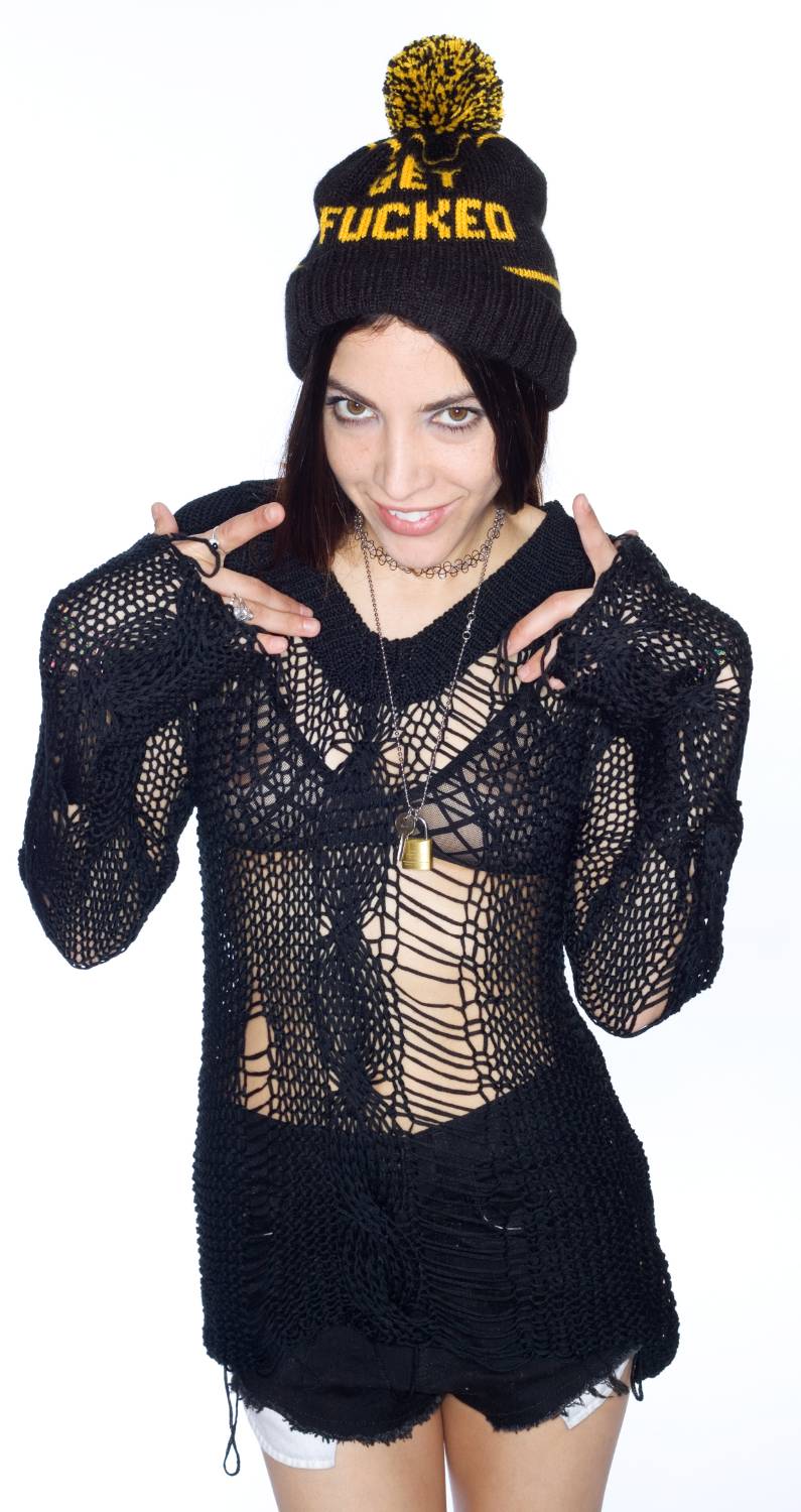 Loose String Sweater - Orange - Image 2