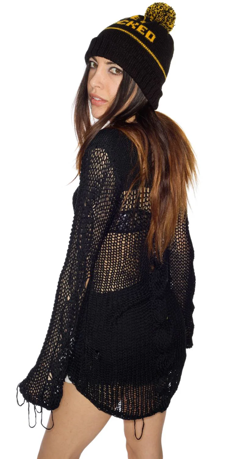 Loose String Sweater - Orange - Image 3