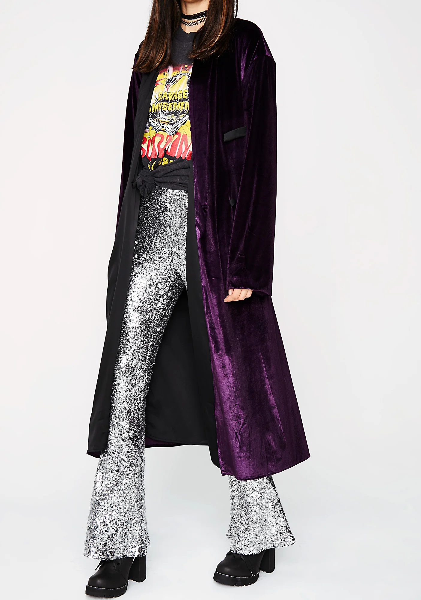 Lounge Queen Velvet Robe - Image 2