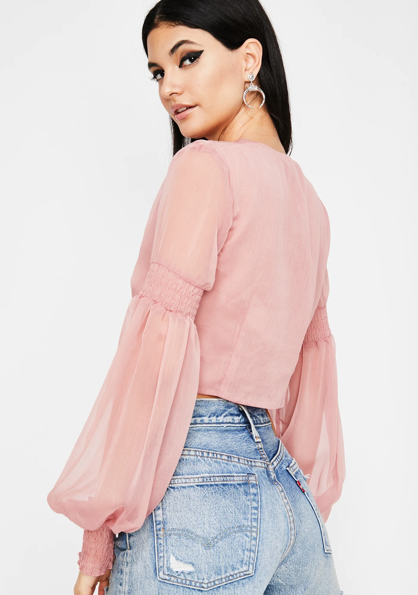 Love Affair Cropped Blouse - Image 4