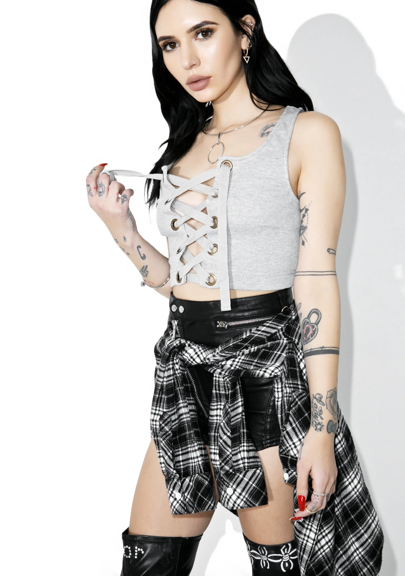 Love Fool Lace-up Tank - Image 2