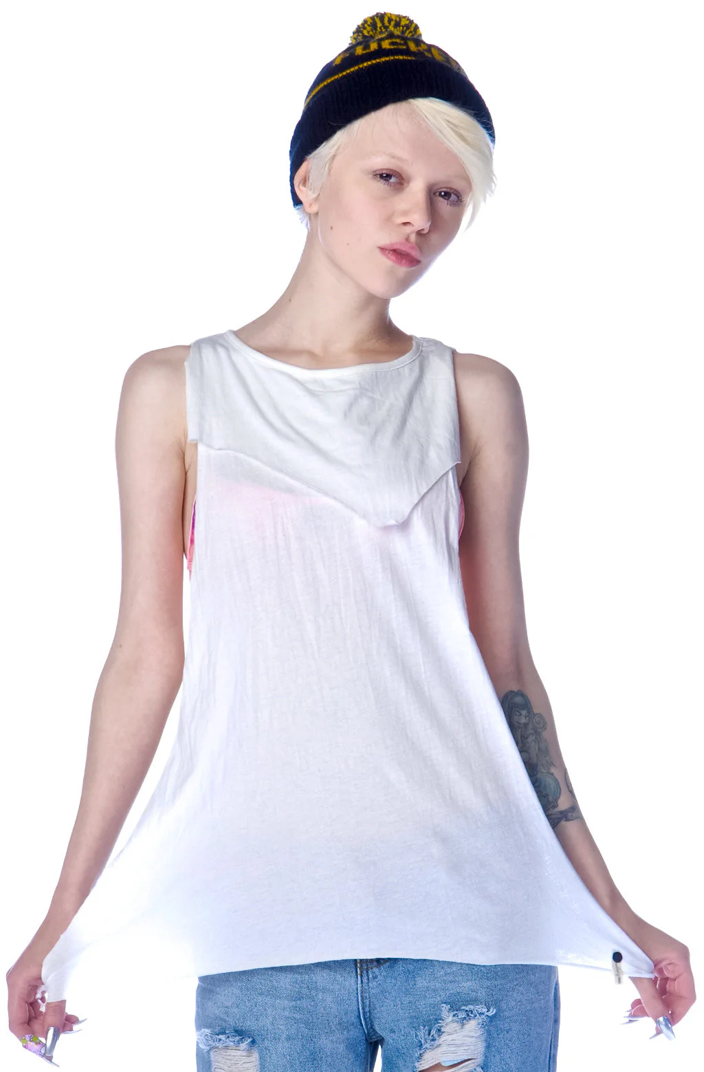 Love Hater Tank - Off White - Image 2