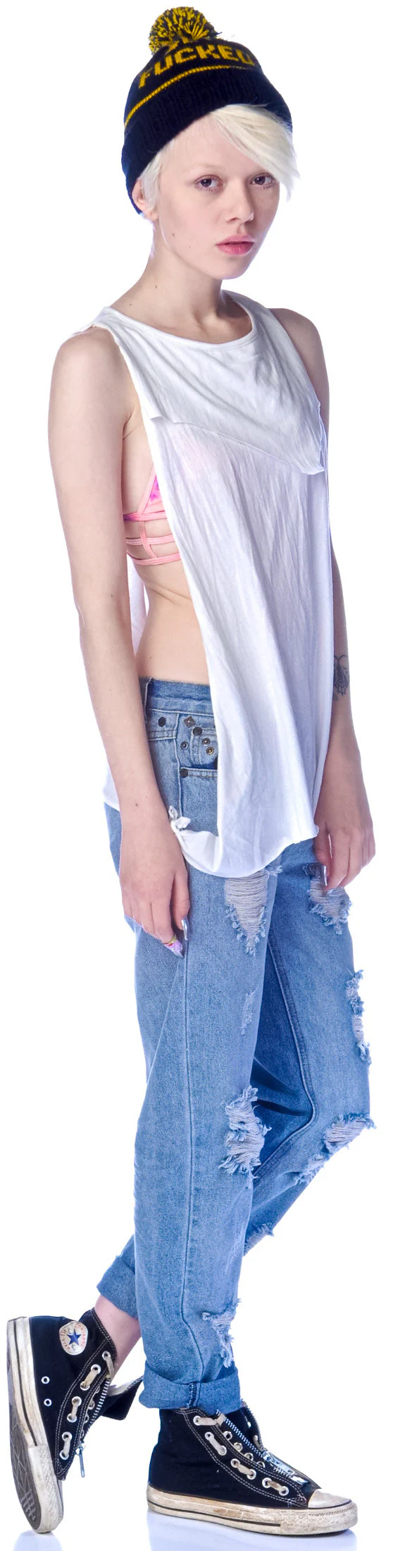 Love Hater Tank - Off White - Image 3