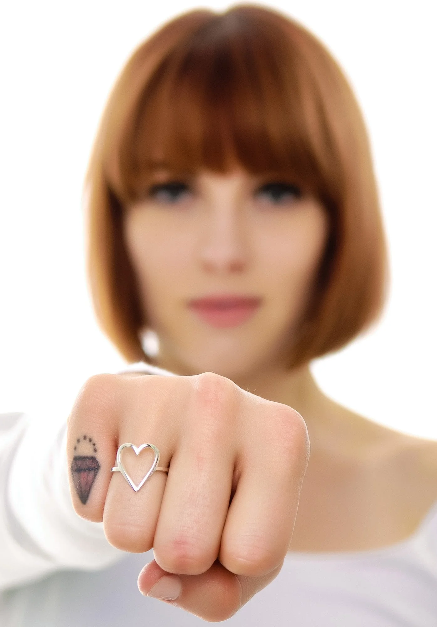 Love Heart Ring - Gold - Image 8