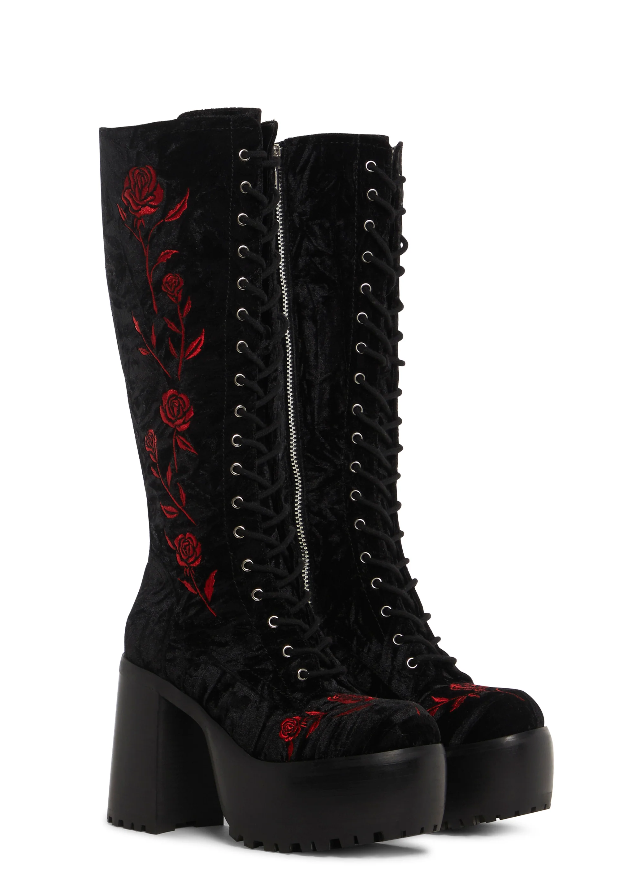 Love Is A Rose Knee High Boots - Image 5