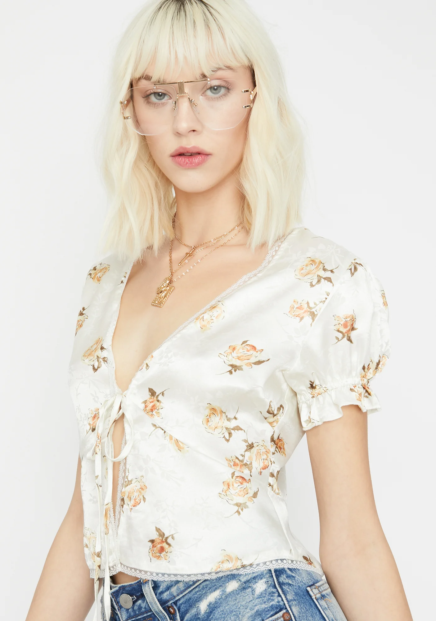 Love Me Tie Front Blouse - Image 2