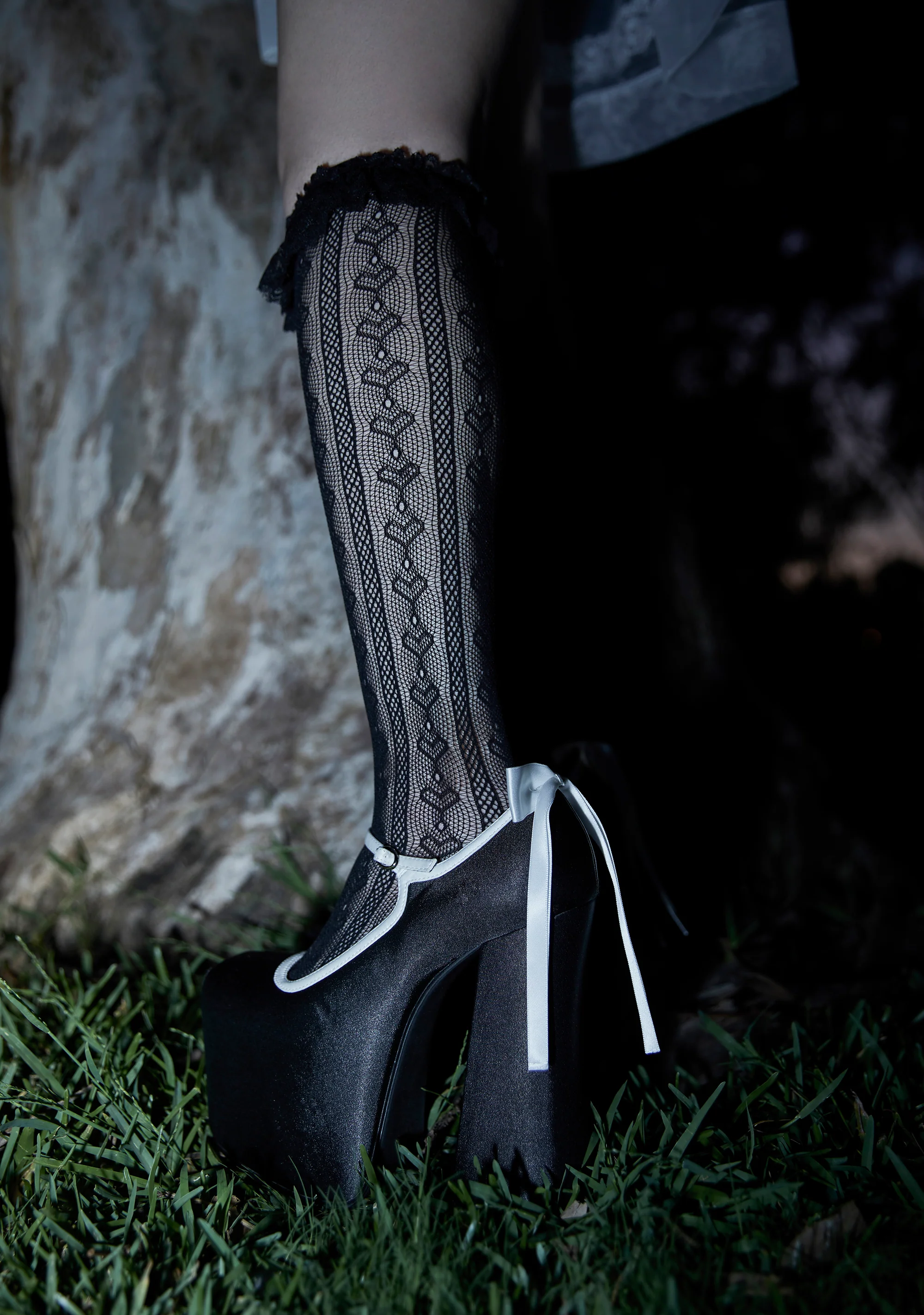 Love Potion Knee High Socks - Black - Image 4