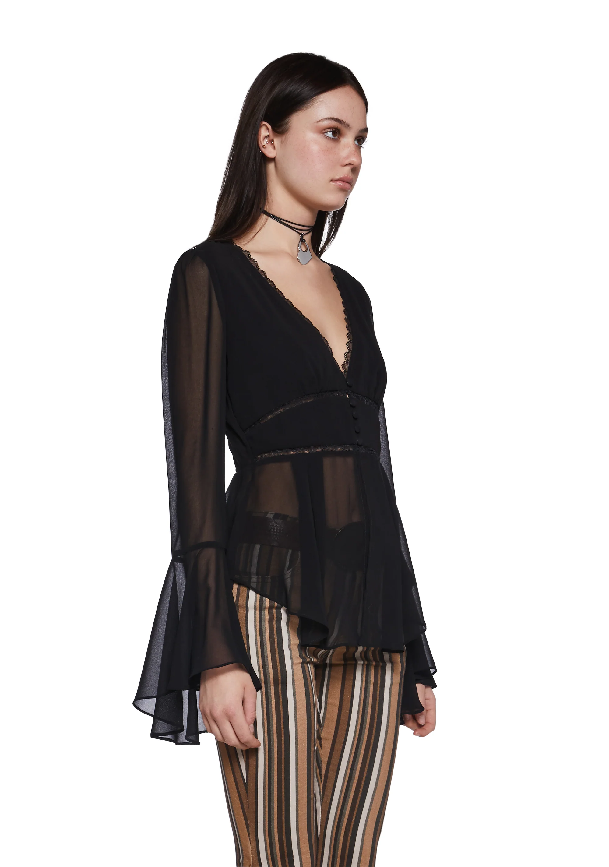 Love Record Breaker Chiffon Blouse - Image 3
