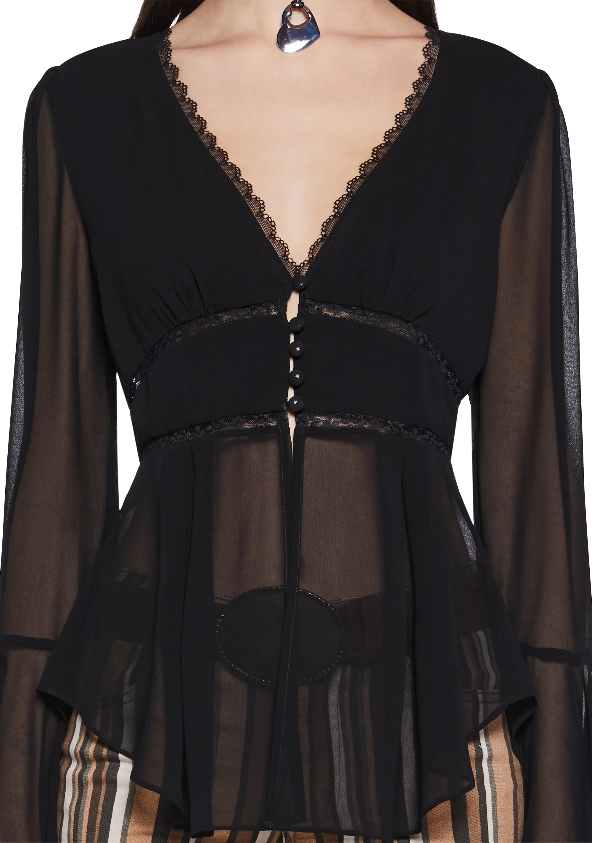 Love Record Breaker Chiffon Blouse - Image 5