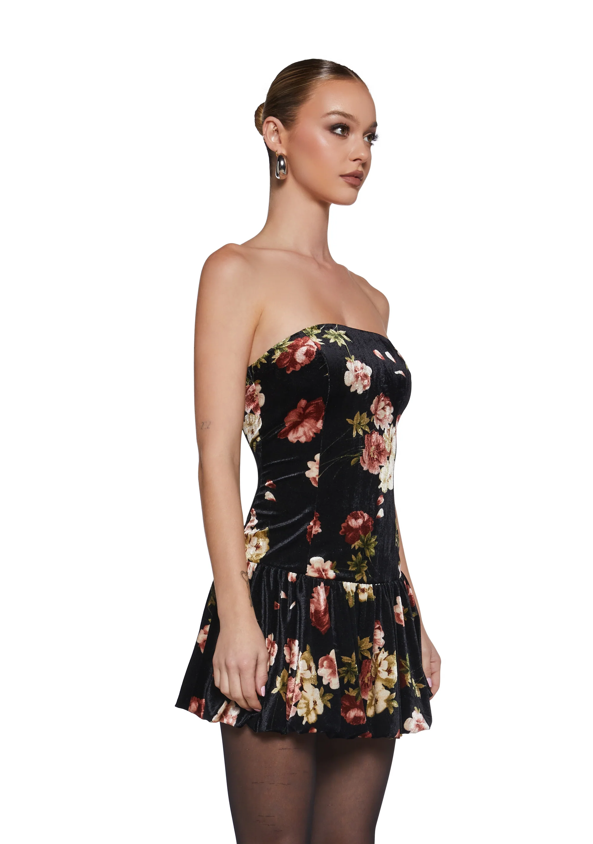 Fated Florals Mini Dress - Image 3