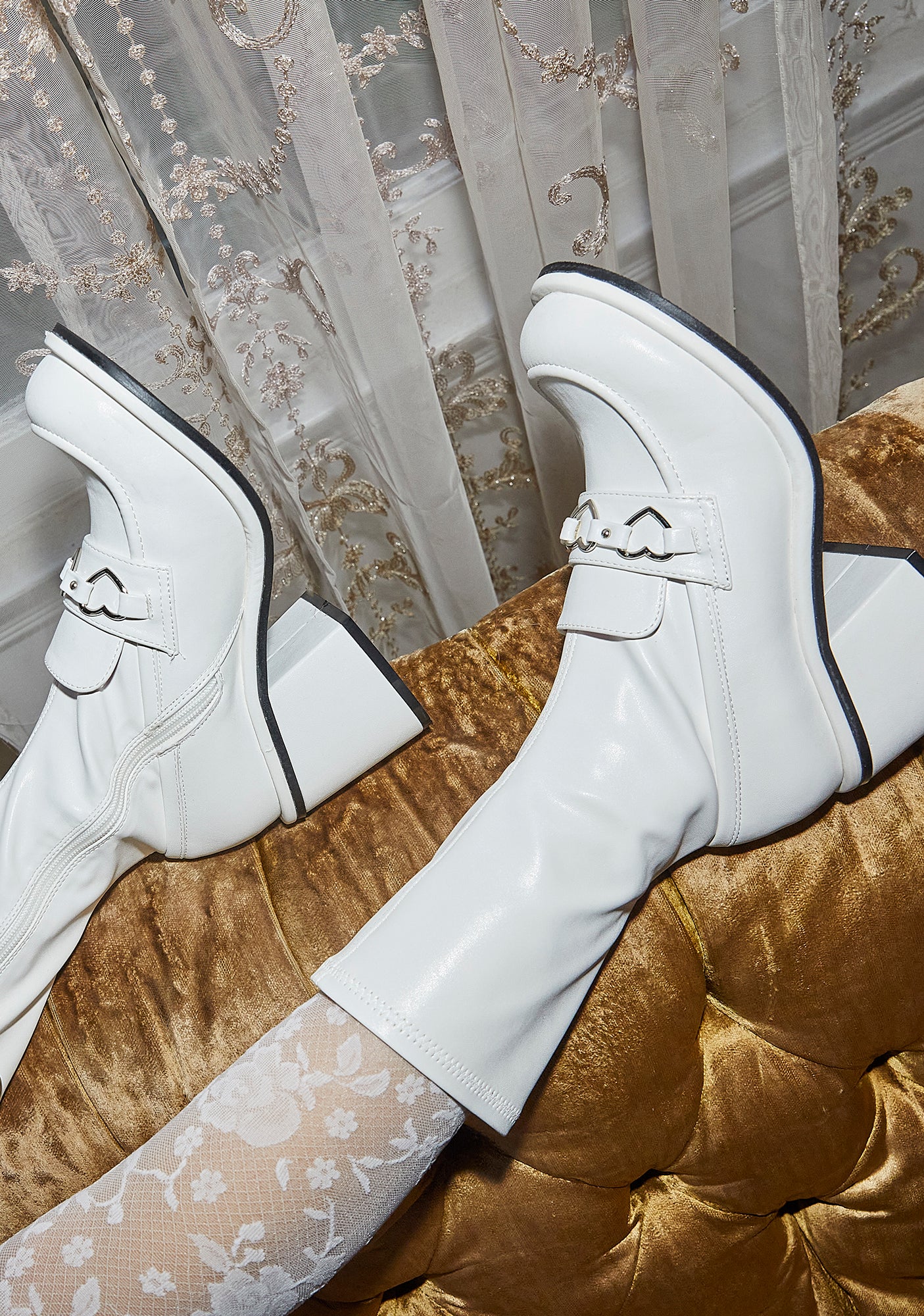 Love So Deep Loafer Boots - White - Image 5