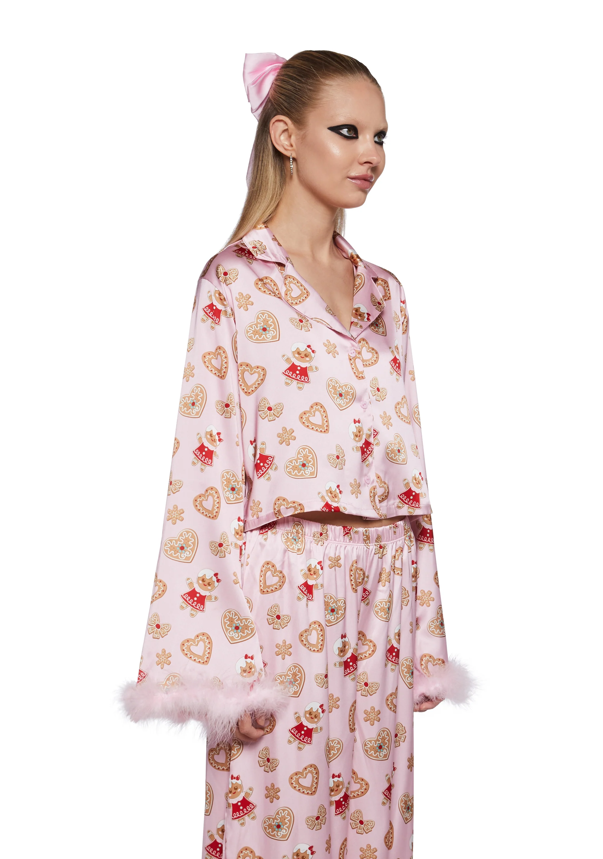 Love Surrounds Me Pajama Top - Pink - Image 3