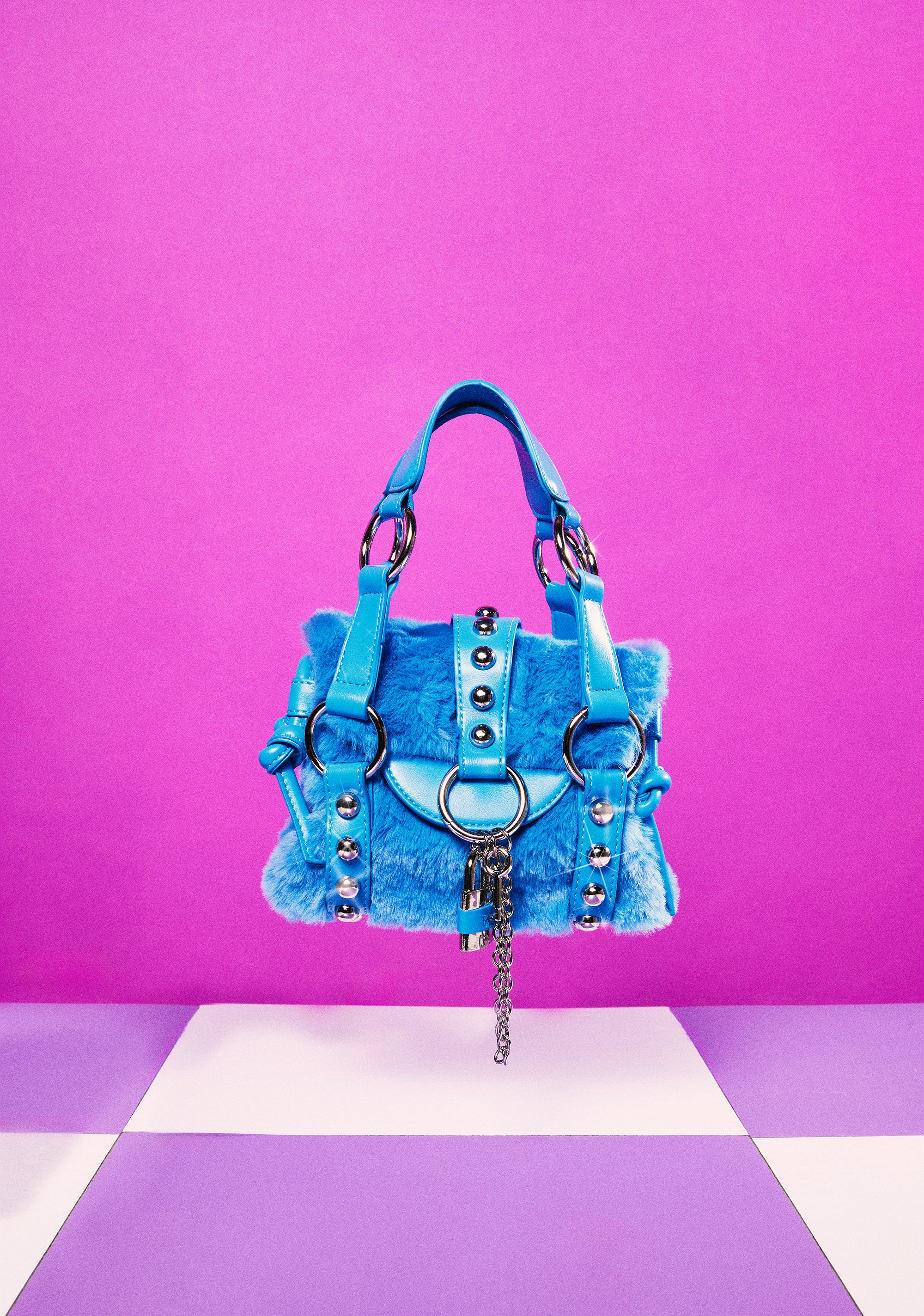 Love The Drama Faux Fur Handbag - Image 6