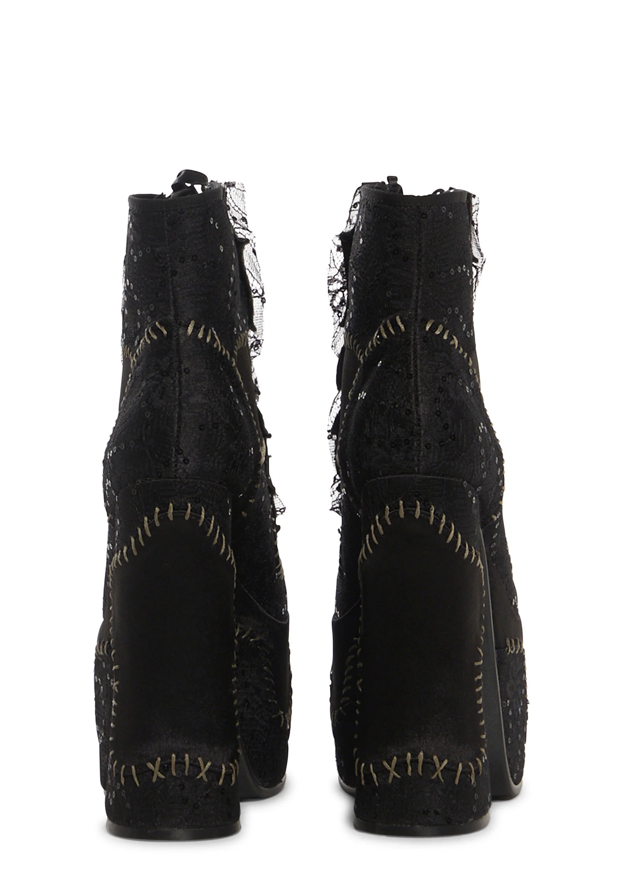 Lover’s Duet Platform Boots - Black - Image 4