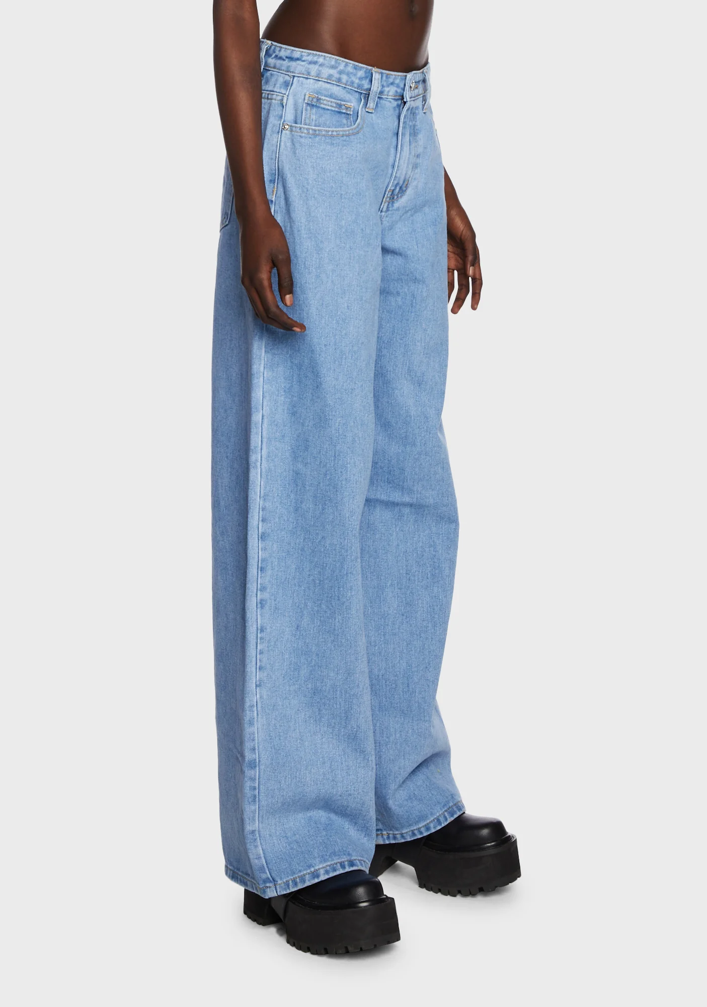 Low Rise Baggy Jeans - Image 3