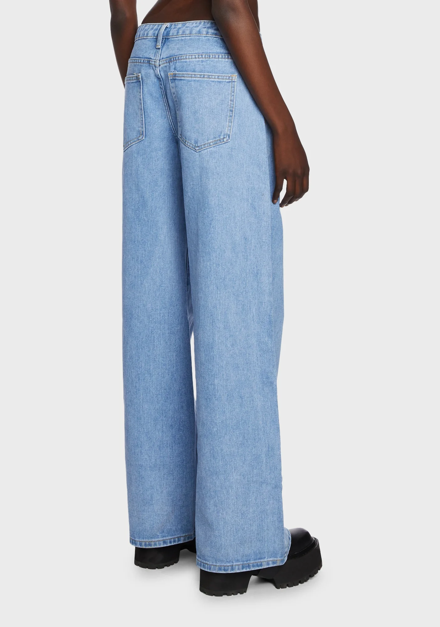 Low Rise Baggy Jeans - Image 4