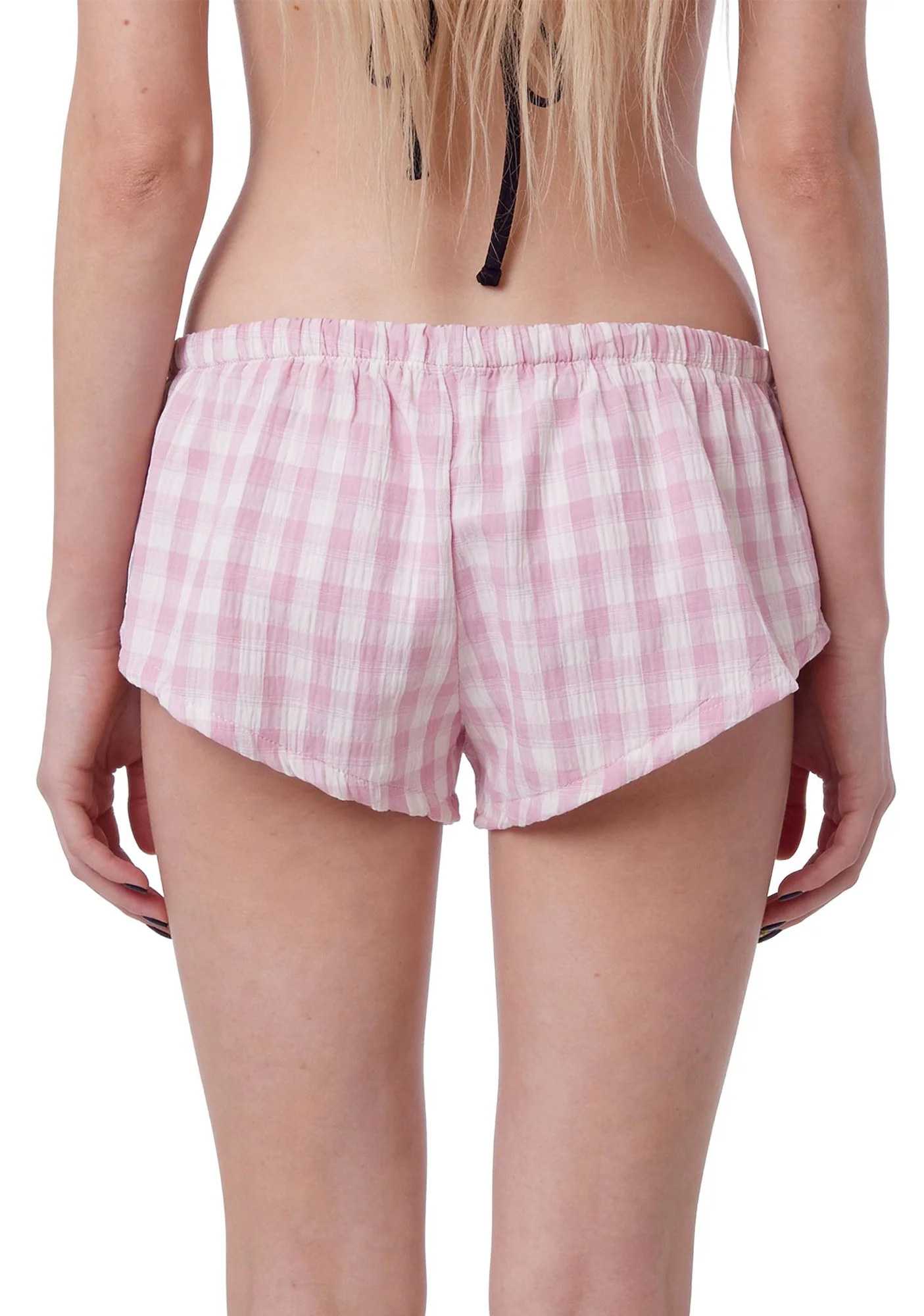Hailey Pink Plaid Boxer - Image 5