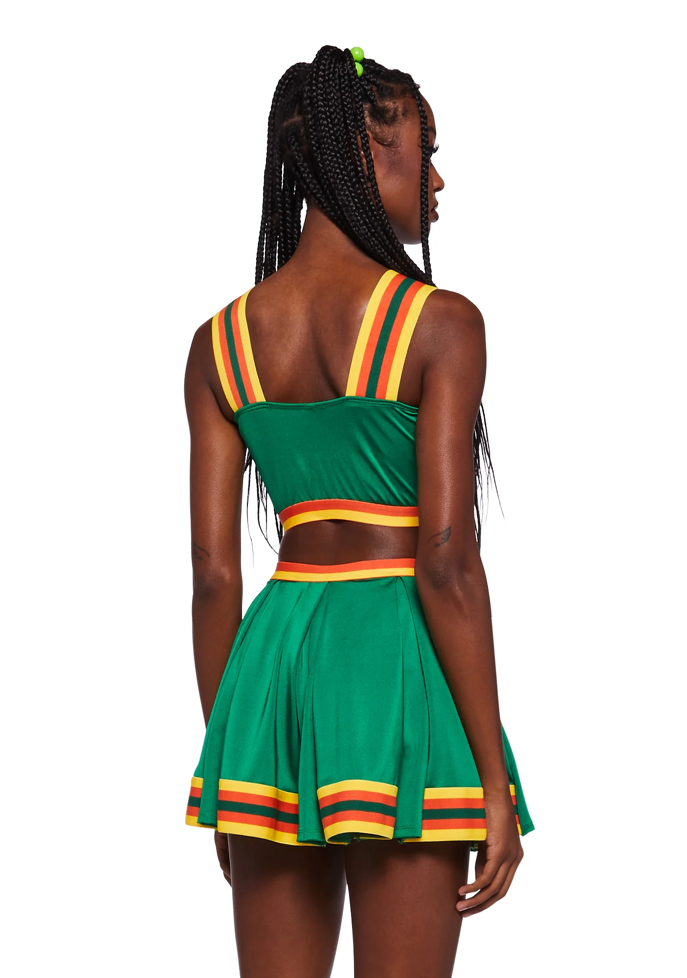 Lucky Clover Cheerleader Costume - Image 4