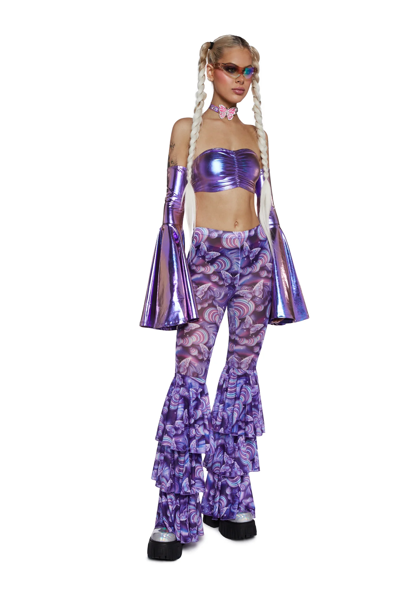 Luminous Love Metallic Tube Top - Image 2