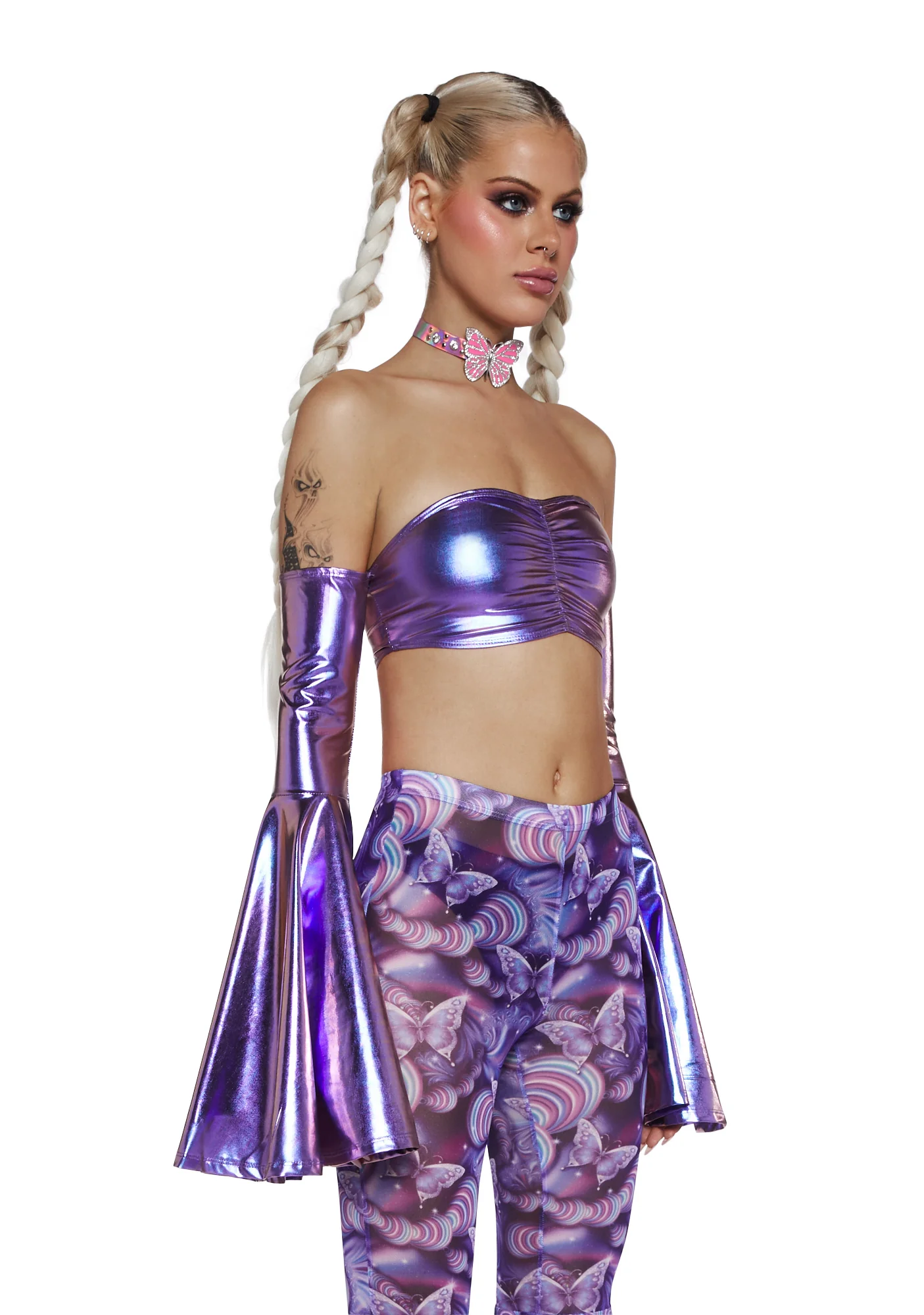 Luminous Love Metallic Tube Top - Image 3