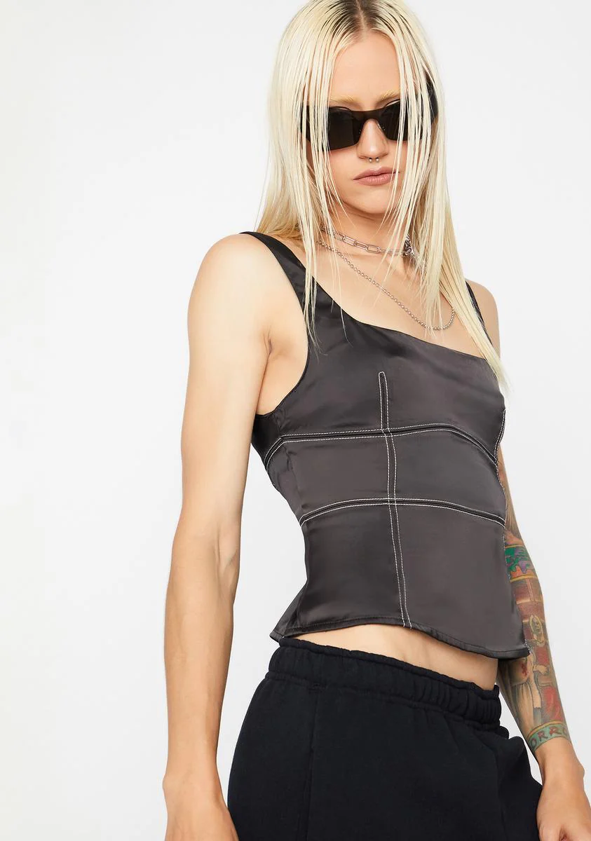 Luna Cherish Me Forever Bustier Crop Tank - Image 2