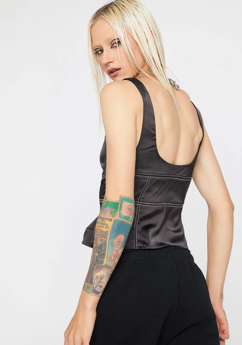 Luna Cherish Me Forever Bustier Crop Tank - Image 4
