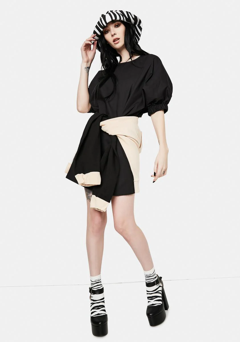 Luna Puff Sleeve Mini Dress - Image 3