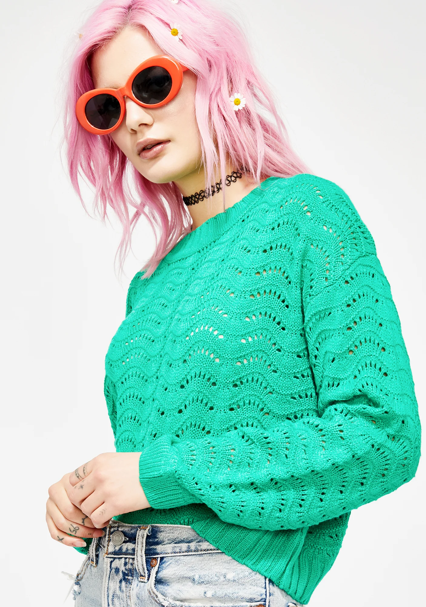 Lush Meadow Knit Sweater - Image 2