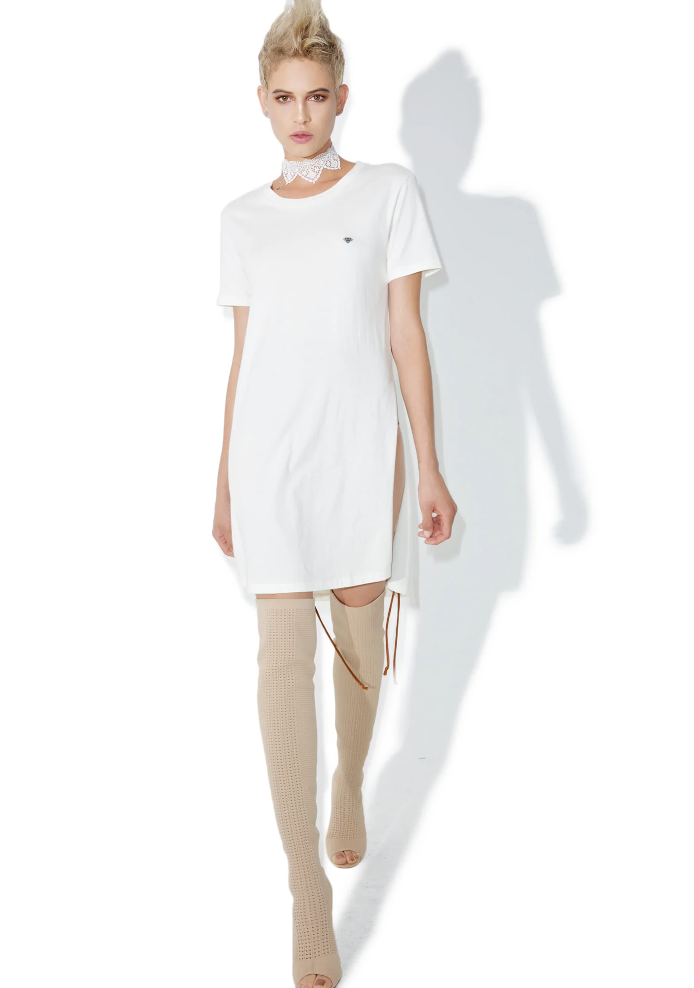 Lustrous Split Tee - Image 5