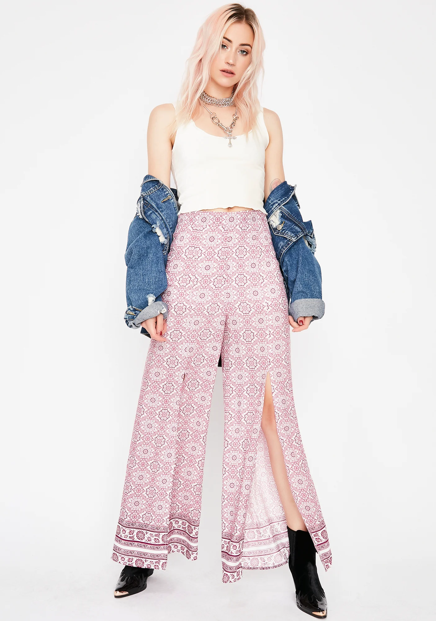 Luv Guru Front Slit Pants - Image 2