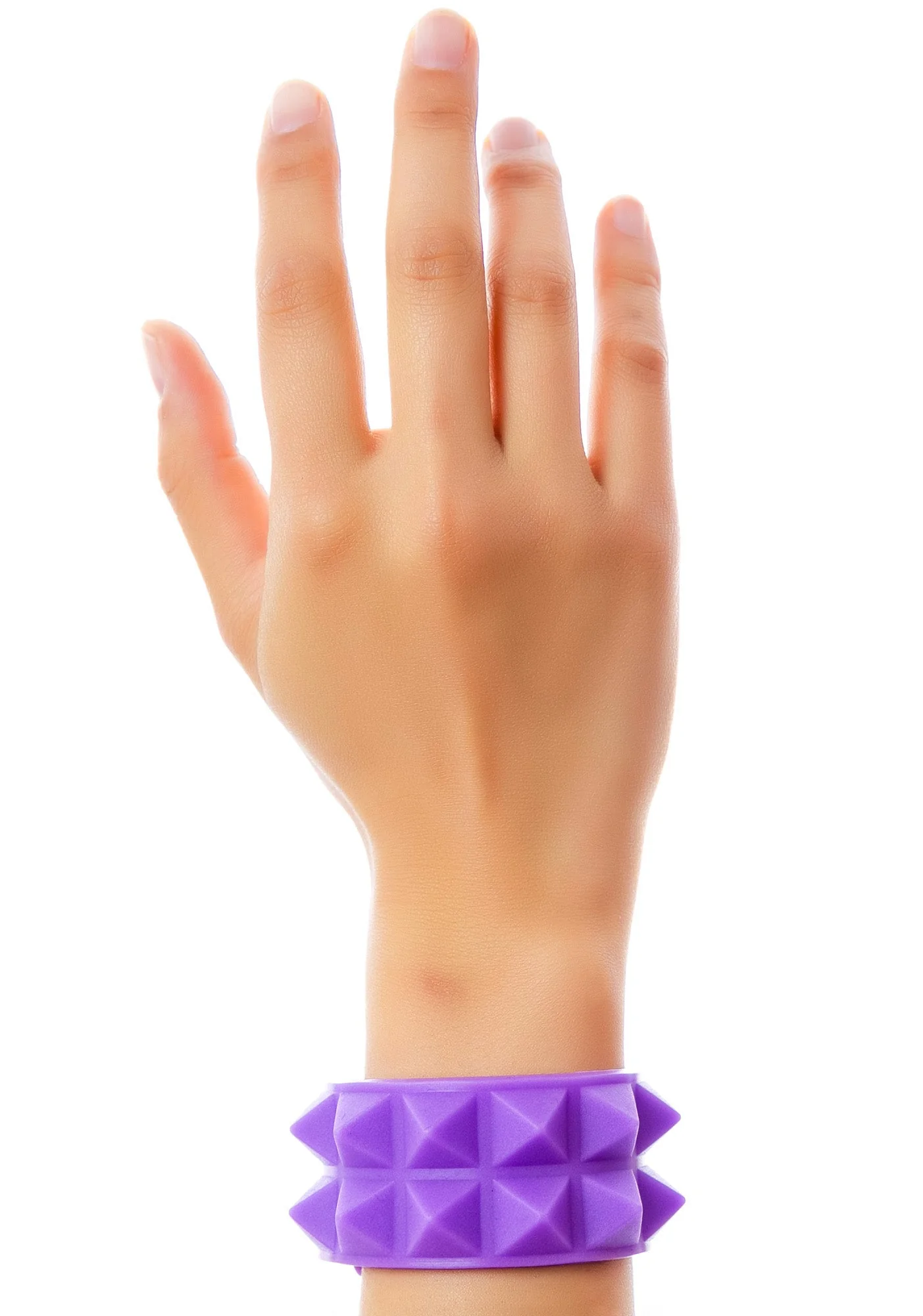 Luxor Double Pyramid Rubber Bracelet - Purple - Image 8