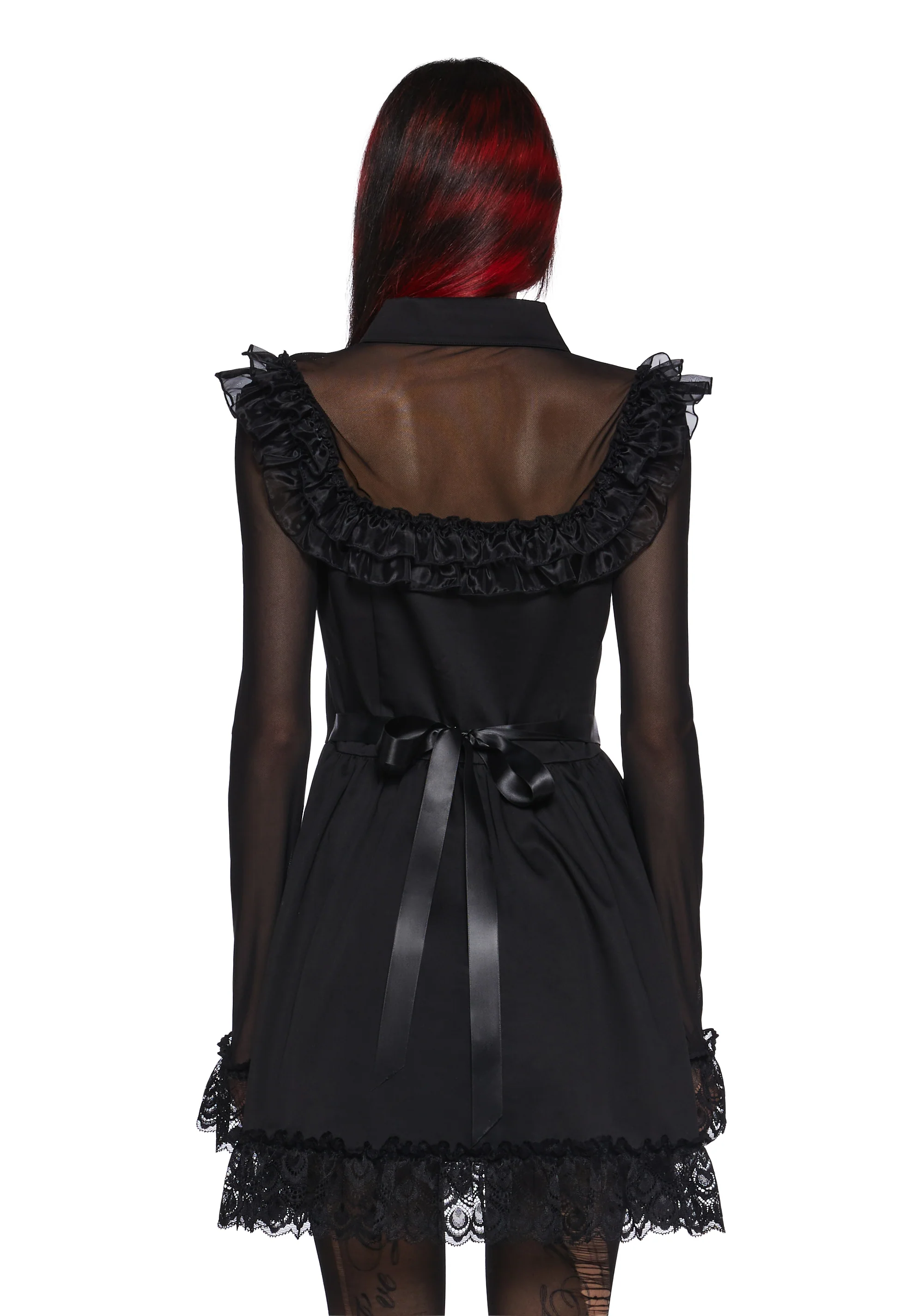 Macabre Fascination Mini Dress - Image 5