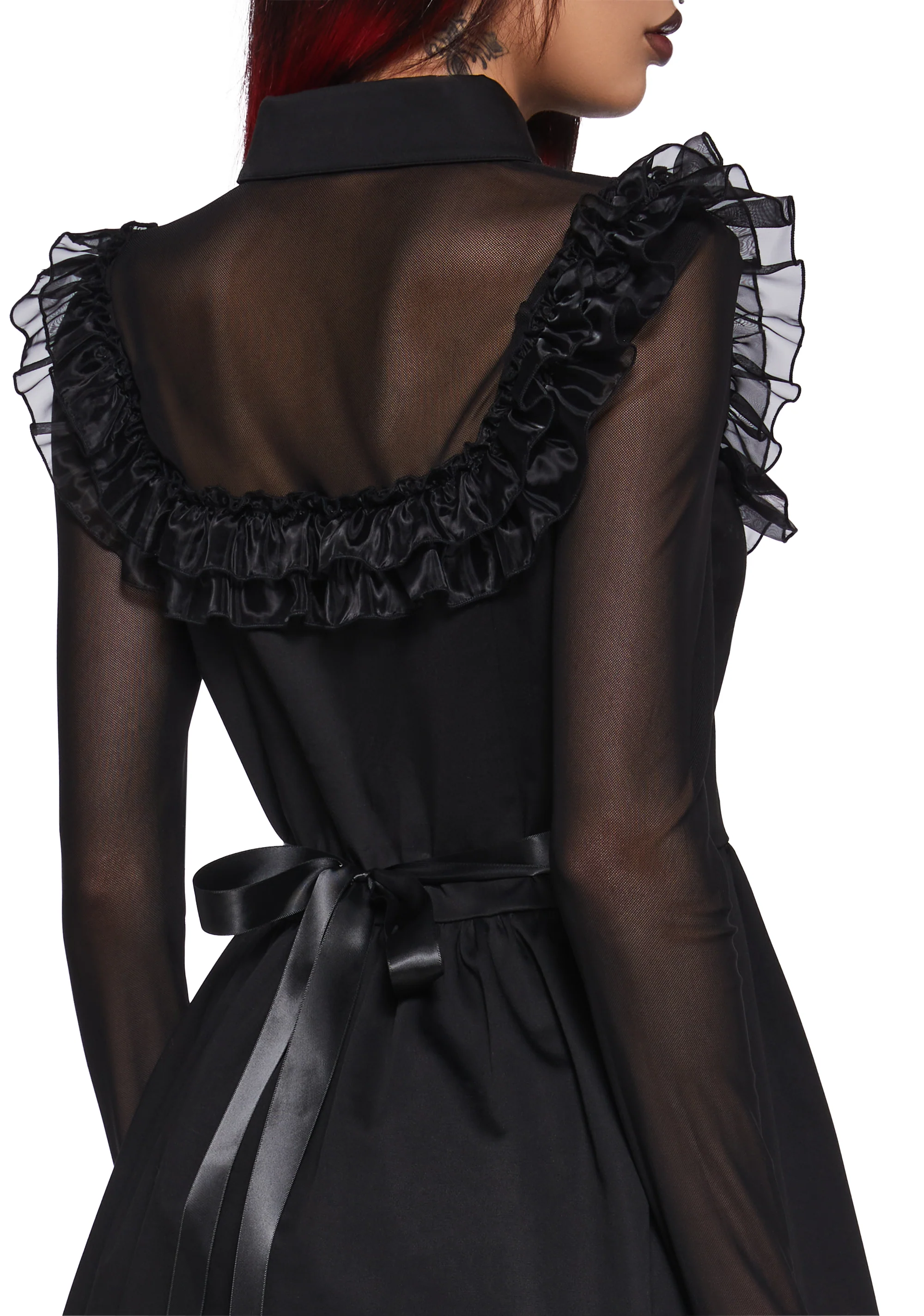 Macabre Fascination Mini Dress - Image 6