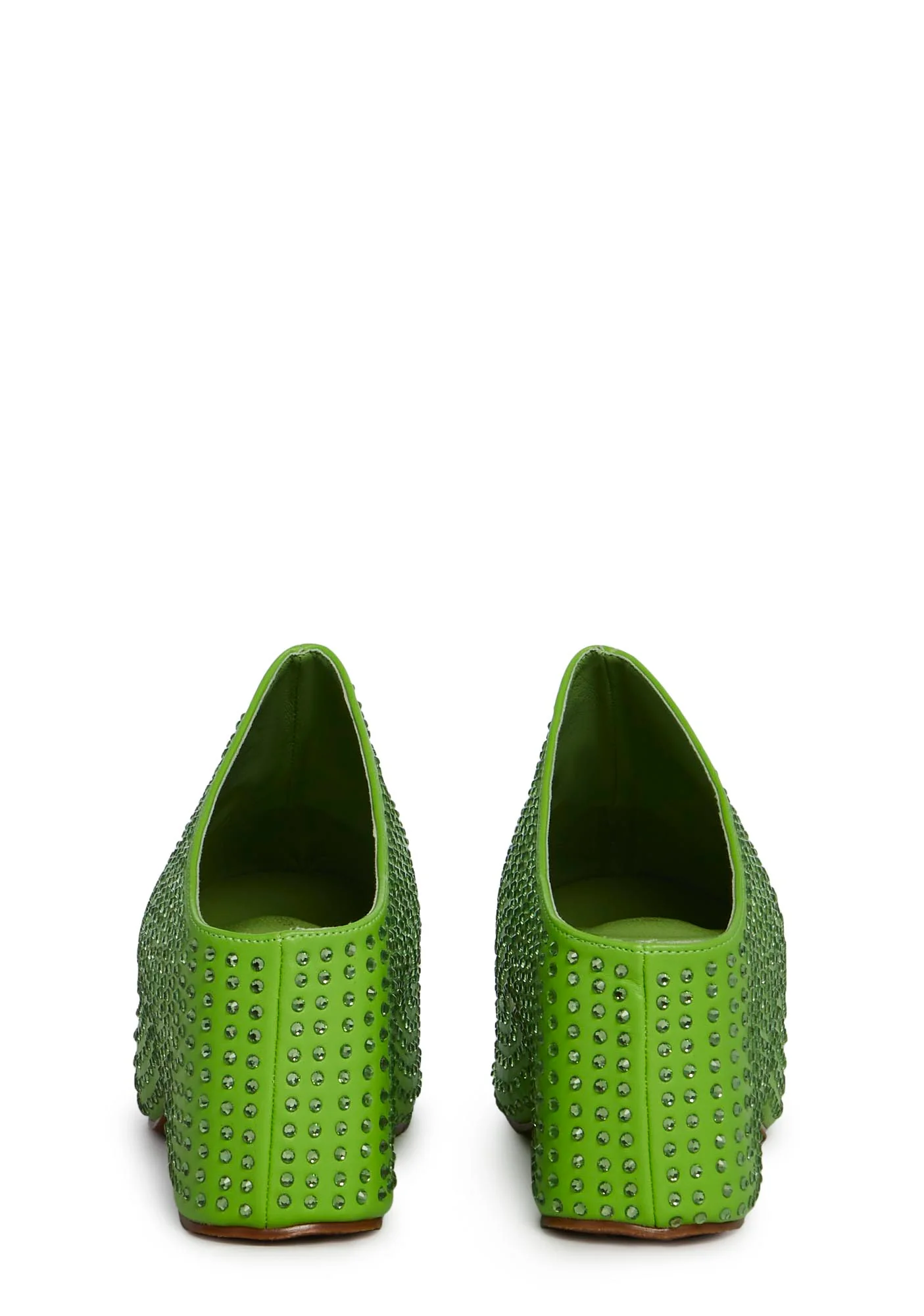 Macey Platform Mules- Green - Image 4