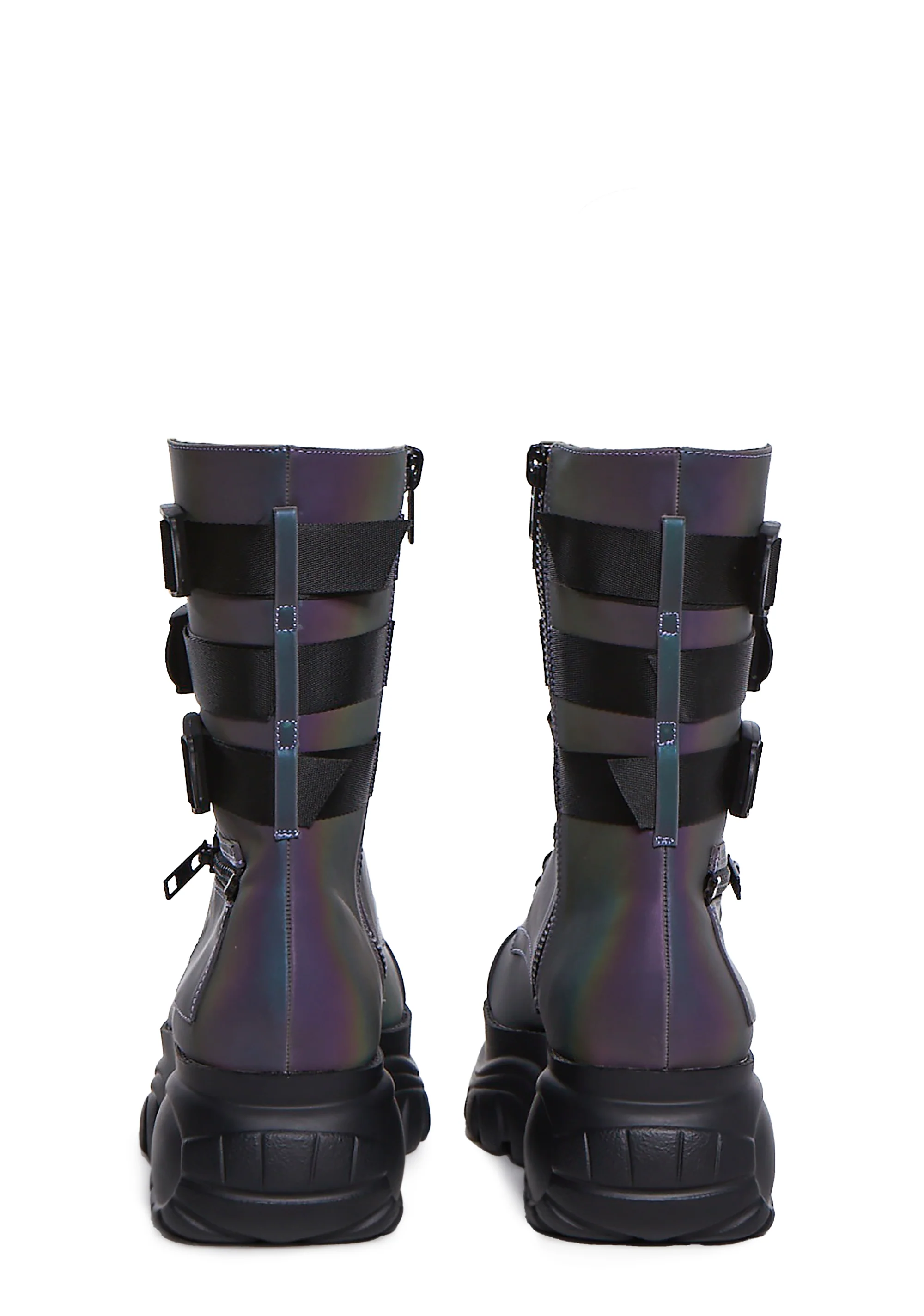 Mad Hustle Pocket Combat Boots - Reflective - Image 4