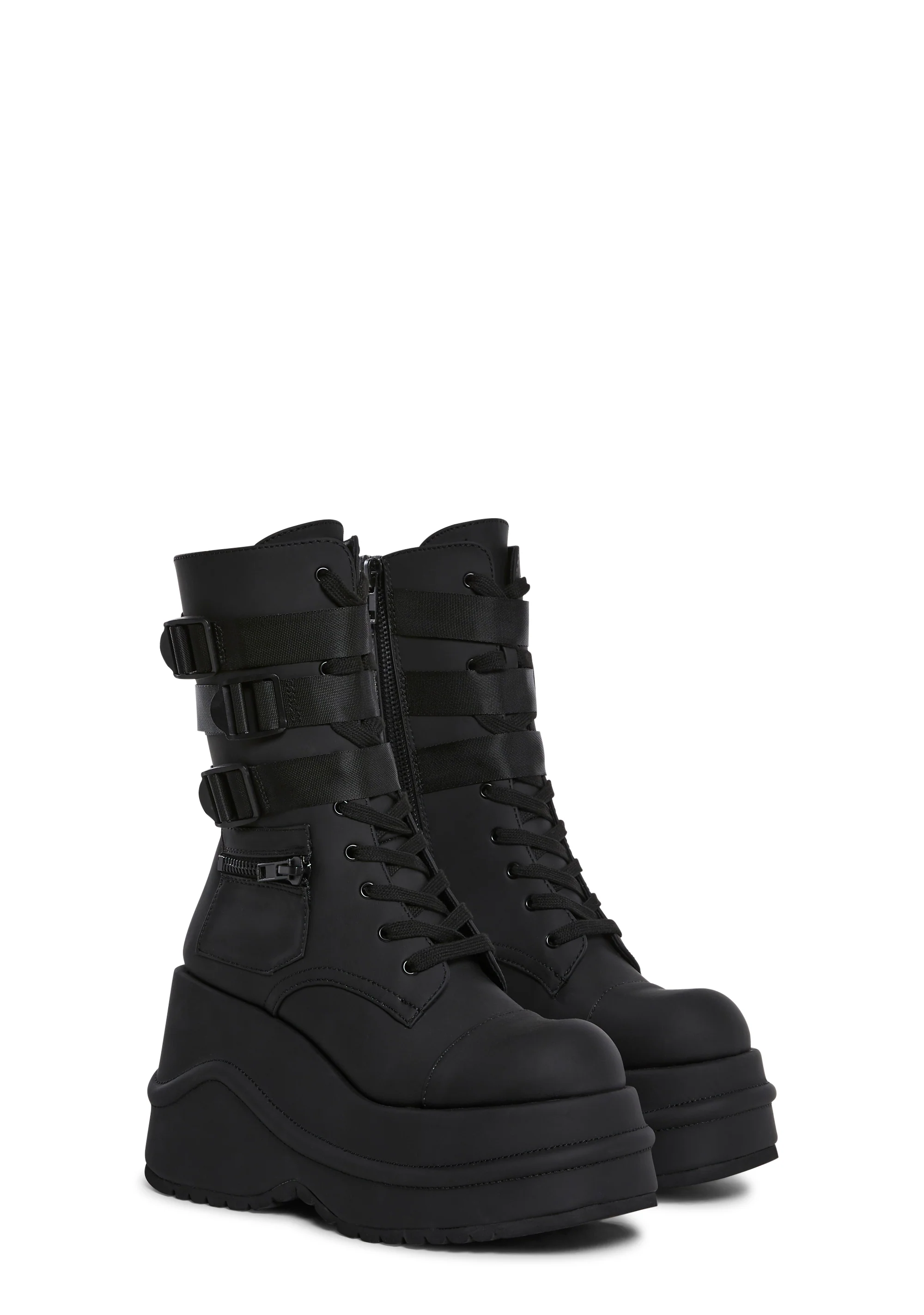 Mad Hustle Wedge Platform Boots - Image 3