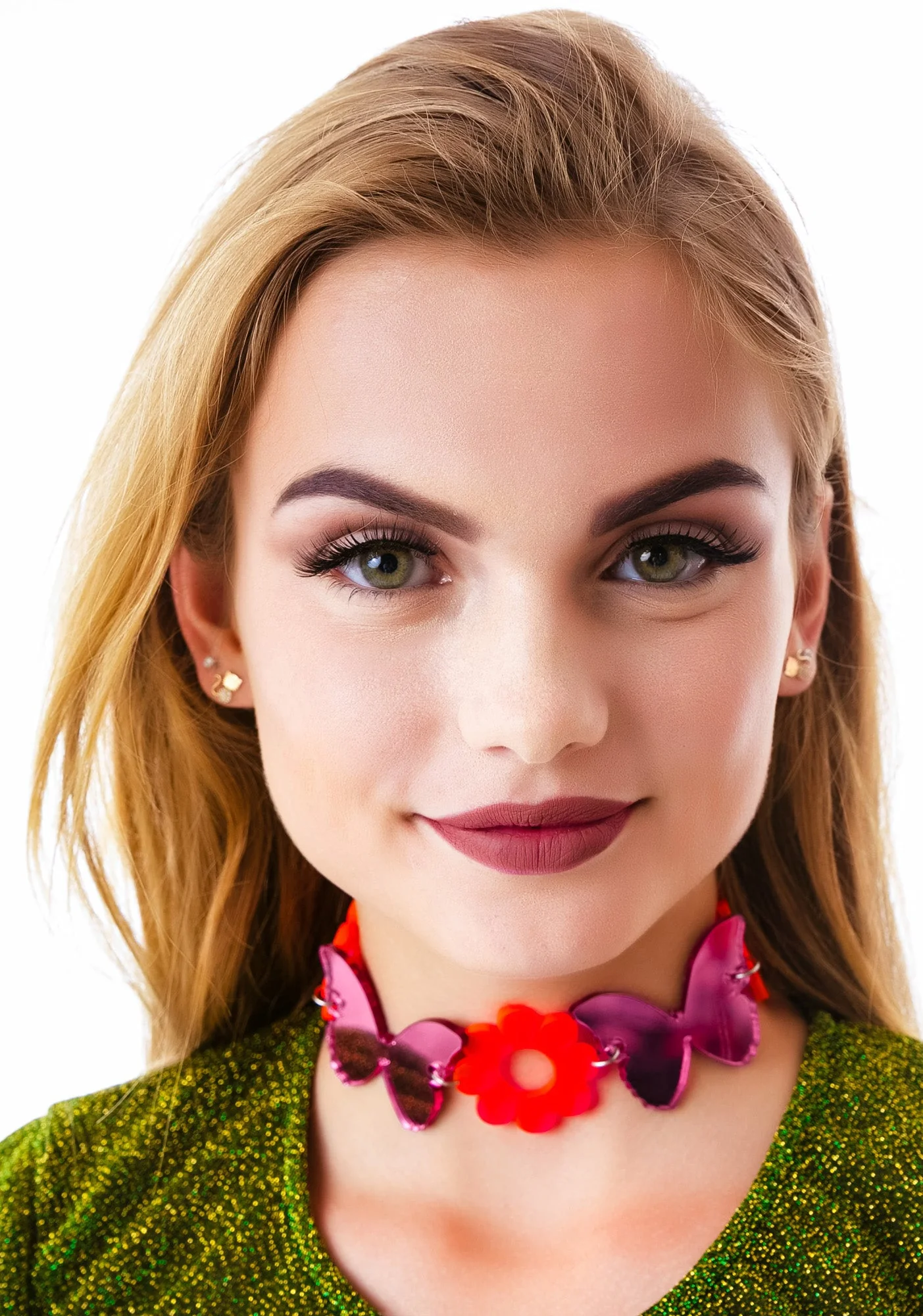 Madame Butterfly Dreamz Choker - Green - Image 3
