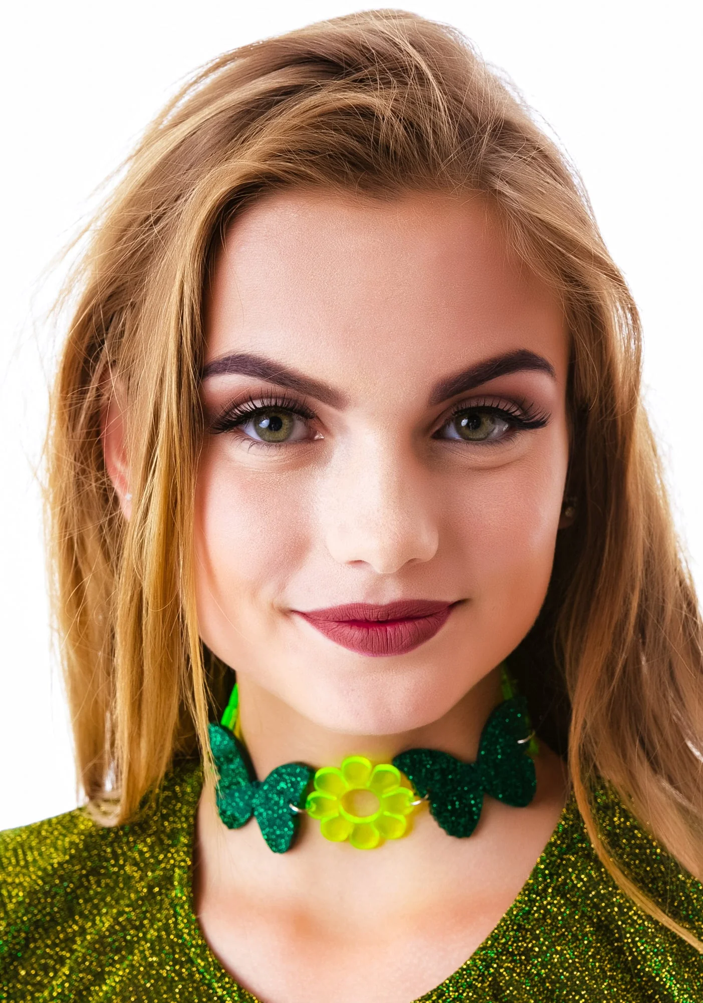 Madame Butterfly Dreamz Choker - Green - Image 7