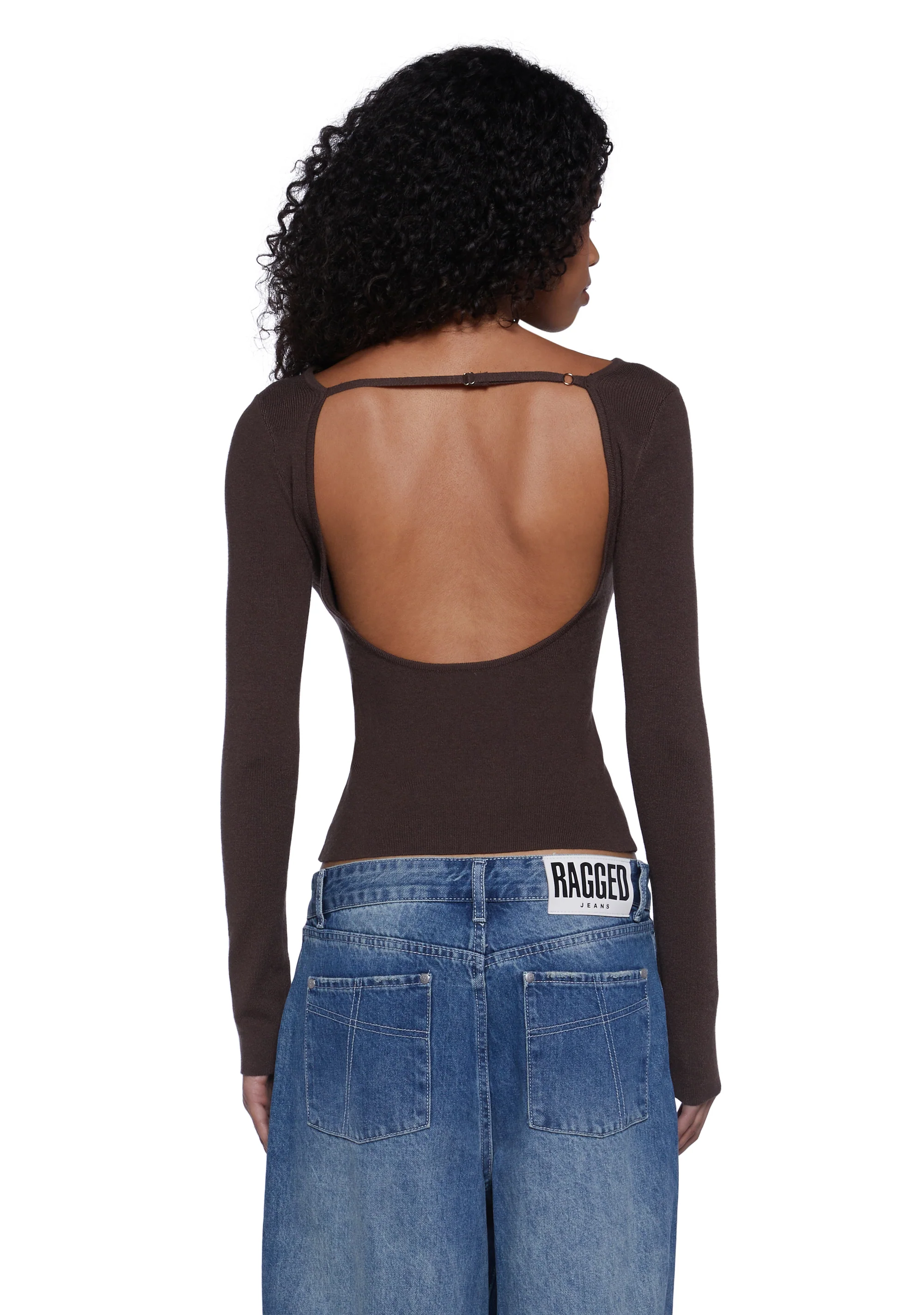 Made Me Realize Sweater Top - Brown - Image 5