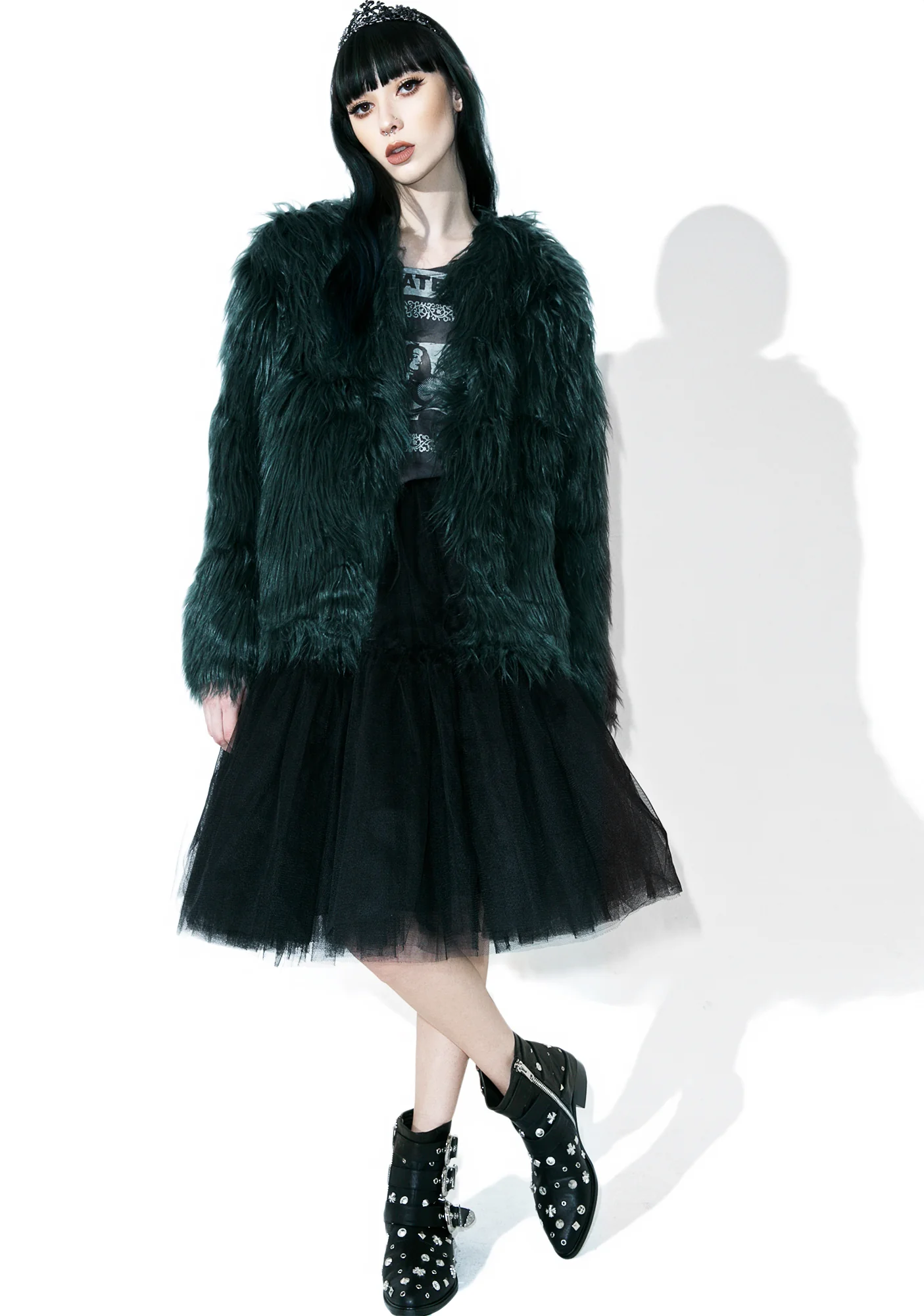 Madison Faux Fur Coat - Image 2