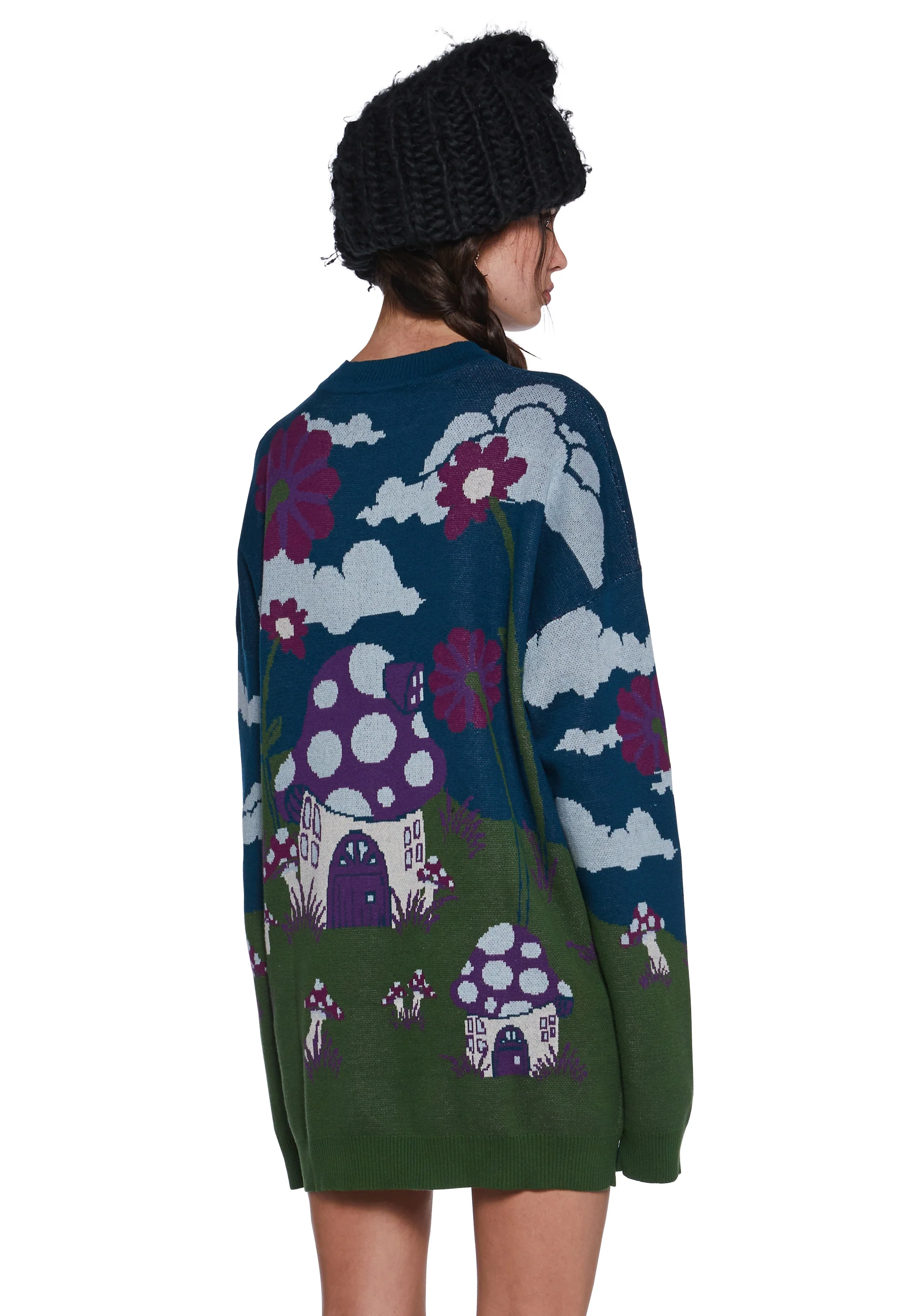 Magic Daze Knit Sweater - Dark Blue - Image 5