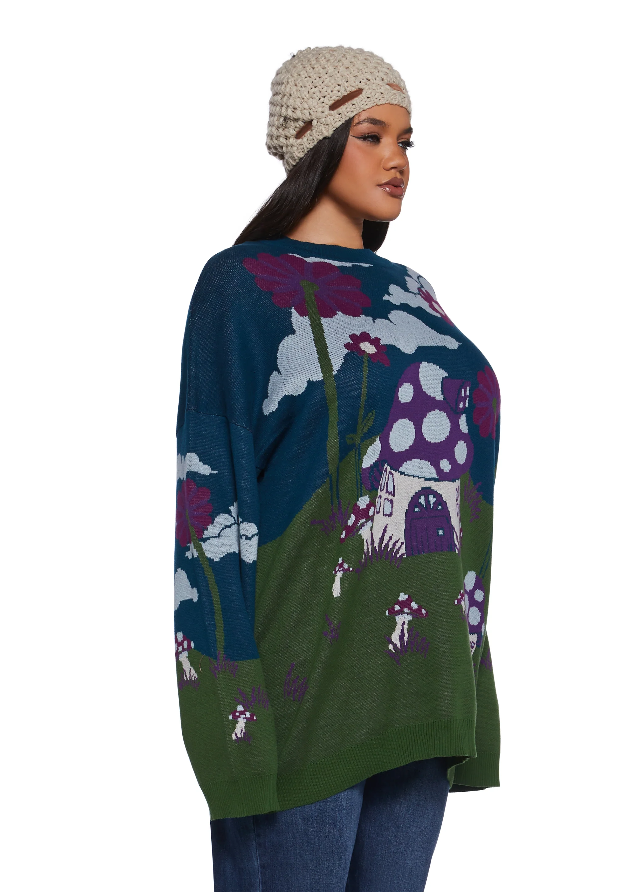 Magic Daze Knit Sweater - Dark Blue - Image 8